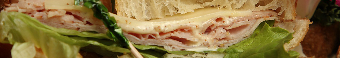 Eating Deli Sandwich at My Friend's Place Alpharetta restaurant in Alpharetta, GA.